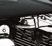 63692-00A Fits 00-later Softail models (except FXSTD and FXCW/C). J. FUEL TANK FITTING COVER This classic chrome styled two piece die-cast cover conceals the EFI fuel line fitting below the tank.