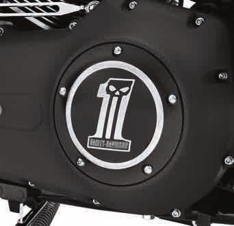 ENGINE TRIM 467 Derby, Point & Air Cleaner Covers B. DARK CUSTOM LOGO COLLECTION The famous Harley-Davidson #1 logo with a sinister twist.
