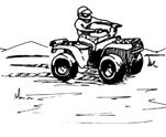 ATV Operation 2. Use the principles of leaning, weight shifting, and balancing - shift your body weight to the inside of the turn. 3.