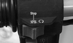 4. Release the brake lever lock by compressing the brake lever. It will return to its released position.