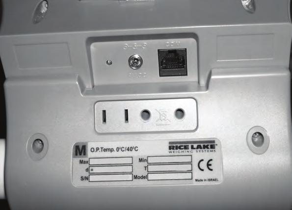 You will hear a "click" when the load cell cable has been properly seated into the connection point.