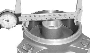 Measure the brake drum inner diameter Using a set of calipers and measure across the diameter The maximum limit: 86 mm (or 3.