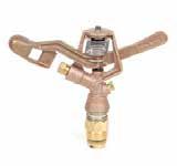 Impact Sprinklers 3/4 (19mm) Full Circle SPRINKLERS 30H / 30WH 3/4 19 mm Full Circle, Brass Impact Sprinkler n Heavy duty brass construction n Stainless steel springs and fulcrum pin n Chemically