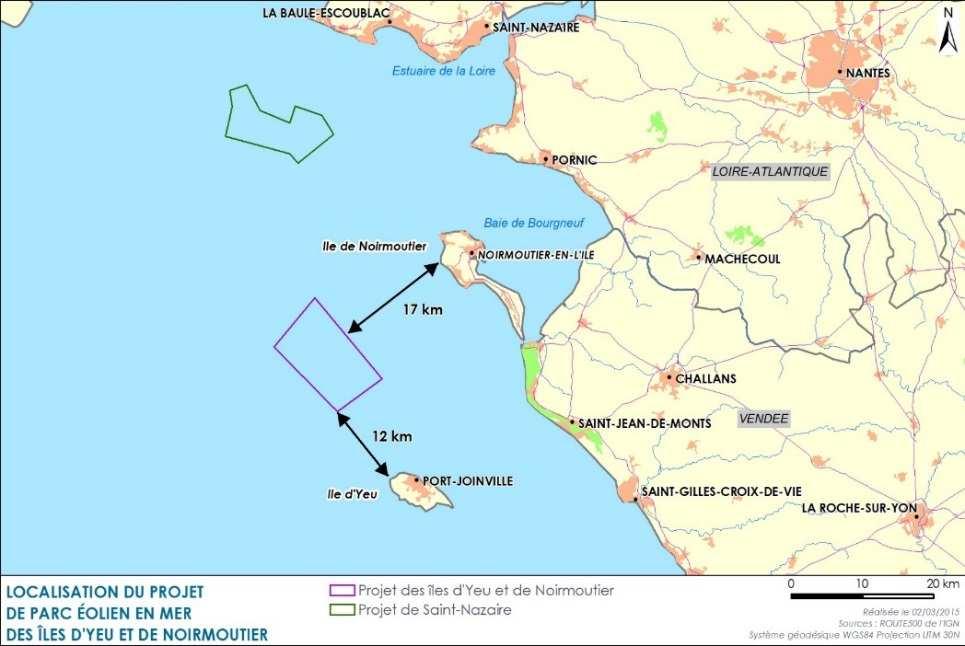 The next gate decision is scheduled in Q2 2016 and FID by 2018 Le Tréport project Ile d Yeu et Noirmoutier project 1 2 Capacity: 498 MW Area: 110 km