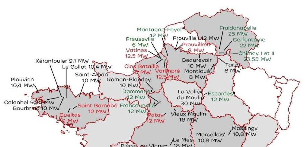 EDPR presence in France since 2006 Installed capacity to reach 500MW by 2016 600