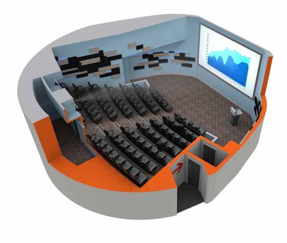 On an impressive scale, our audiovisual technology will effectively communicate your message to up to 88 people all comfortably accommodated in spacious tiered