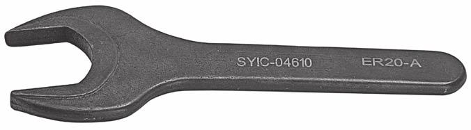 wrenches TyPe A, UM, RU, M Collet Nut Length Width Nut Type SE00 ER Wrench SE 0 A (Hex) SE00 ER