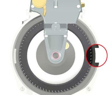 Brush/Flex brake mounting Rotating the slide shift lever ()