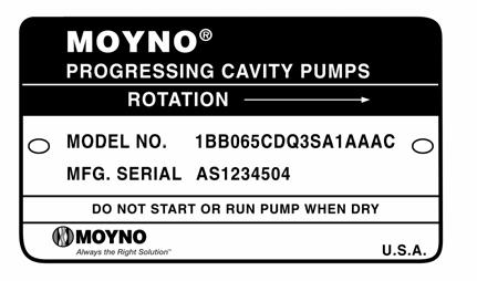 Section: MOYNO 2000 PUMPS Page: 1 Date: July 2005 SERVICE MANUAL MOYNO 2000 CC PUMPS 1-1. INTRODUCTION 1-2. GENERAL The Moyno 2000 pump is a progressing cavity pump.