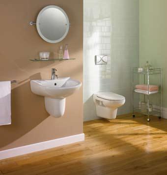 Odessa Wall Hung Suite RRP 399 The Odessa wall hung suite creates a very practical and functional clear floor space without compromising style or good looks.