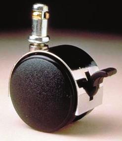 Lowered pivot point allows the casters to swivel with very little effort. Ideal for all types of office furniture.