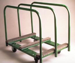 SPECIALTY DOLLIES PANEL MOVER to 2,000 lbs. The ideal panel and sheet truck for the office, plant and warehouse.