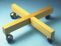PLANTER DOLLIES SPECIALTY DOLLIES to 400 lbs. Oak construction Easy rolling Quick and easy assembly Ideal for office or light industrial work.