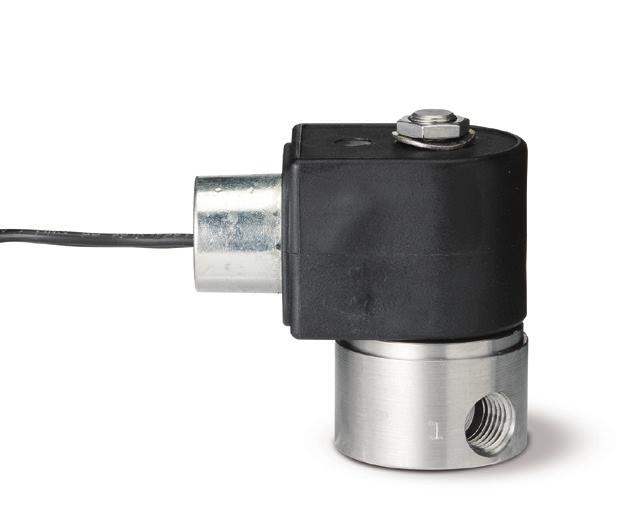 electrostatically powder-coated enclosure Stainless steel pilot orifice helps eliminate premature leaking and increases service life in high flow velocity situations Floating plungers automatically