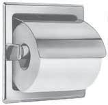 RECESS-MOUNTED MODEL 5104 Satin Finish* (shown) 6-3/8" (162 mm) 6-3/8" (162 mm) Recess-mounted toilet tissue holder with non-controlled delivery.