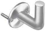 Formed from single-piece stainless steel with three drain holes. MODEL SA21 Chase-Mounted Soap dish has welded anchor nuts to receive ¼"-20 provided studs. Nuts and washers included.