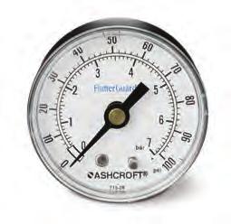 accessories iquid Pressure Gauges iquid Pressure Gauges Easy-to-read gauges with bottom inlet connection or center back connection Patented spring-suspended movement protected by a corrosion- and