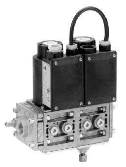GM-21/26 and GM-41/46 Two stage Duo block Solenoid Gas Valves Solenoid Safety Shut Off Valves The model is an on/off valve with a manual flow adjuster for the 1 st stage.
