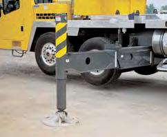 Up to 31,500 lbs of counterweight can be power installed and removed from the