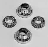 Triple Tree & Fork Tube Parts Apparel 232 233 100113 Bike Kits & Trailers Chrome Frame Cups, Bearings and Bearing Races For Big Twin Models 12263 Timken-style chrome cups with races ONLY for Big