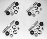 Forks & Suspension Shock Stud Kits & Covers 28178 28171 28175 28174 28168 28169 Lower Shock Stud Kits Each kit includes a stud, chrome washers, rubber bushings, spacer and chrome nuts. Sold each.