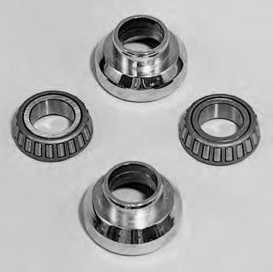 Include: bearings (2), upper and lower dust shields, top nut, locktab and acorn crown nut. Note: Not for FLST models.