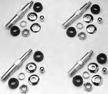 30 Shock Stud Kit for Big Twins Contains two lower shock stud kits and chrome nuts for the upper studs.