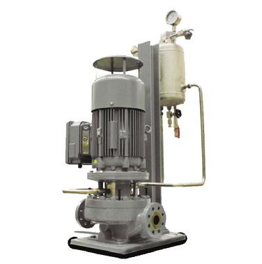 TLP Series Vertical Inline Single Stage API Pump Disc Coupled API 610 10th Edition - OH3 Construction Space Saving Design API Compliant Materials