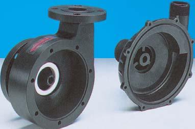 Casing o-ring: EPDM, viton or FEP Internal bearings: carbon filled PTFE or carbon Shaft & thrust bearings: 99.