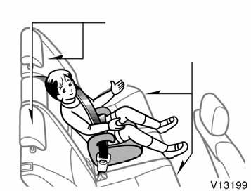 Same angle Same position When installing a child restraint system in the second seat center position, adjust both seat cushions to the same position and align both seatbacks at the same angle.