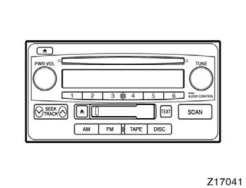 Reference Type 1: AM FM radio/cassette player/compact disc player (with compact disc changer controller) Type 2: AM FM radio/cassette player/compact disc player with changer 170 Using your audio