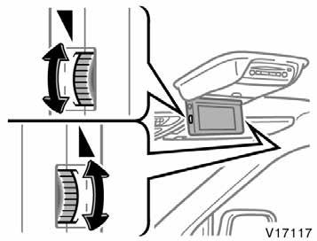 Car audio/video system operating hints To adjust the volume of the headphones, turn the dial. Left side dial: Turn it upward to increase the volume, turn it downward to decrease the volume.