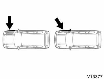 Do not allow anyone to lean his/her head or any part of his/her body against the door or the area of the seat, pillar, rear pillar or roof side rail from which the SRS side airbag and curtain shield