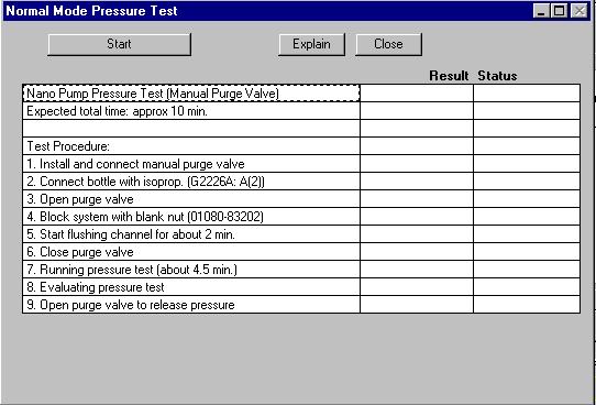 2 Troubleshooting and Test Functions The slope and plateau is evaluated automatically. Evaluating the Results on page 83 describes the evaluation and interpretation of the pressure test results.