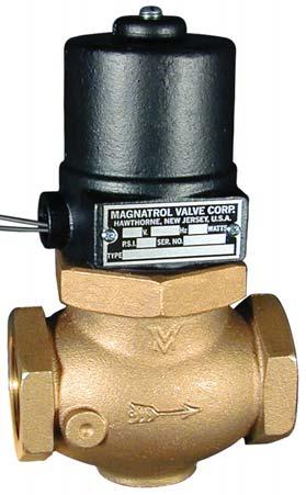 BULLETIN 6-G BRONZE SOLENOID VALVES 212 F 1 TYPE G FULL PORT - NORMALLY CLOSED 1 TO 3 PIPE SIZE Valve opens when energized and closes when de-energized.