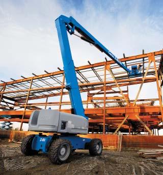 Large Self-Propelled Articulating Boom Lifts Engine-Powered Outstanding Reach and Up-and-Over Clearance The Jib-Extend telescoping jib on the ZX -135/70 model extends from 12 to 20 ft (3.66 to 6.