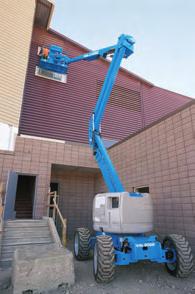 Excellent Positioning Meets Superior Handling Genie engine-powered articulating Z -booms provide lifting versatility with a combination of up, out and over positioning capabilities and outreach that