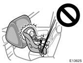 Move seat fully back Never put a rear- facing child restraint system on the front seat because the force of the rapid inflation of the passenger airbag can cause death or serious injury to the child.