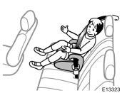 (C) BOOSTER SEAT INSTALLATION A booster seat is used in forward- facing position only.