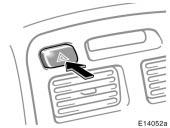 Emergency flashers Instrument panel light control NOTICE To prevent the battery from being discharged, do not leave the switch on longer than necessary when the engine is not running.