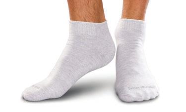 Over-the-calf X-Large Small 5 7 5 8 Medium 8 10 9 11 Large 11 13 12 14 X-Large 14+ 14+ SmartKnit Seamless Diabetic Socks Wide Crew X-Static Colors Specially designed for larger legs and feet, these