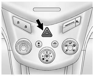 6-4 Lighting Hazard Warning Flashers (Hazard Warning Flasher): Press and momentarily hold this button to make the front and rear turn signal lamps flash on and off.