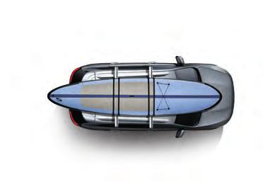 Accommodates up to two surf or paddle boards, or a combination of the two, and features builtin board protection with cushioned, weatherresistant padding.