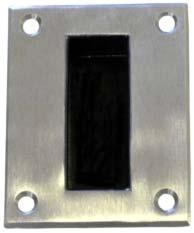 NW 602 RECESSED PULL 4" x 5" x 1" Deep Material: Stainless Steel, Investment