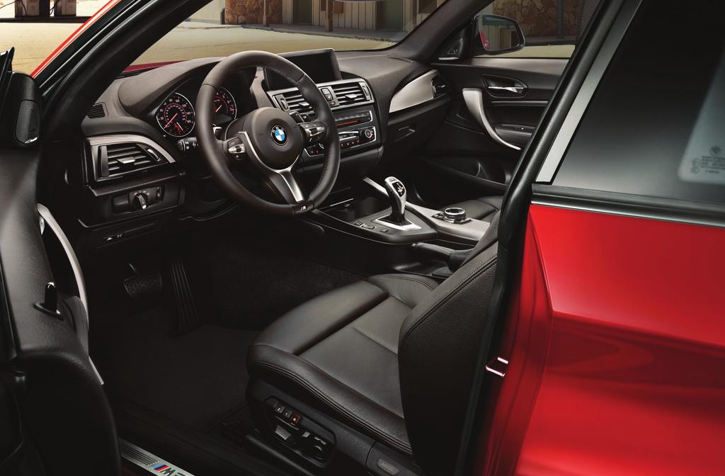 RACE SPACE. The refined interior of the BMW Series offers both relaxation and performance.