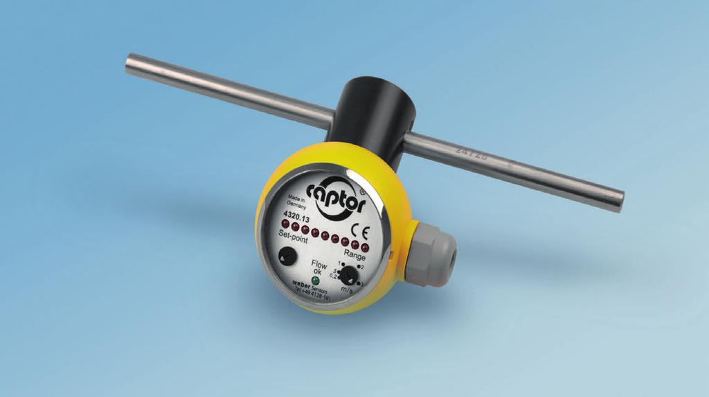 the flow-captor for liquid media The flow-captor is a high-precise, compact and robust flow sensor for monitoring or measuring liquid media. It works according to the calorimetric principle.