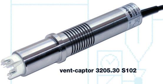 sensor for compressed air up to 10 bar The vent-captor is a mass flow-meter. It measures the norm volume flow (Nm³).