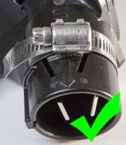 For each run that will be monitored: 1. If you are using adapters, snap adapters into the sensor as shown in Figure 5. 2. Cut the original run hose to about 8 inches (20.