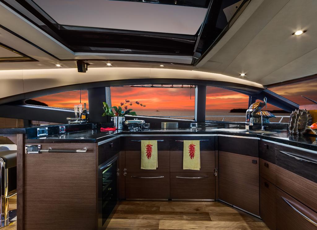 BOW AND STERN THRUSTERS. FOR THE ULTIMATE IN PAMPERING, YOU EVEN HAVE THE OPTION OF ADDING A CREW QUARTERS.