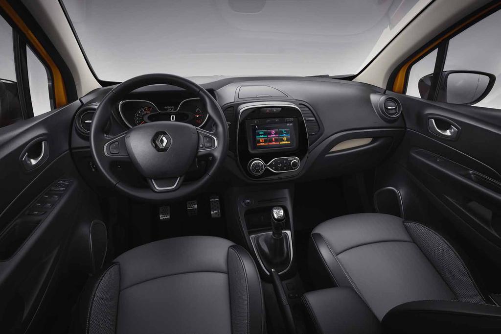 Touch & explore New Renault Captur offers you three fully touch-sensitive multimedia systems: R&Go, Media Nav and R-LINK in addition to DAB radio being standard across the range.